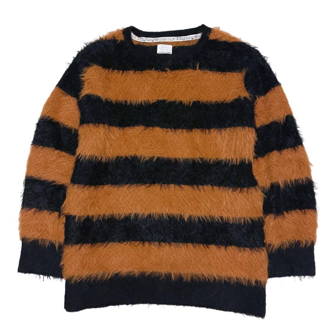 美品】 NUMBER (N)INE ナンバーナイン フェザーヤーン ボーダーニット