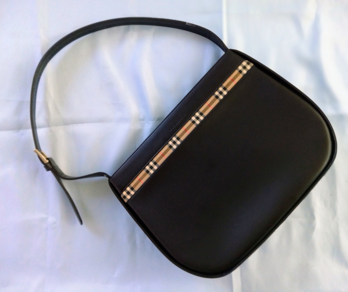 BURBERRY ショルダーバッグ フレヤトート ミニ ブラック BURBERRY 