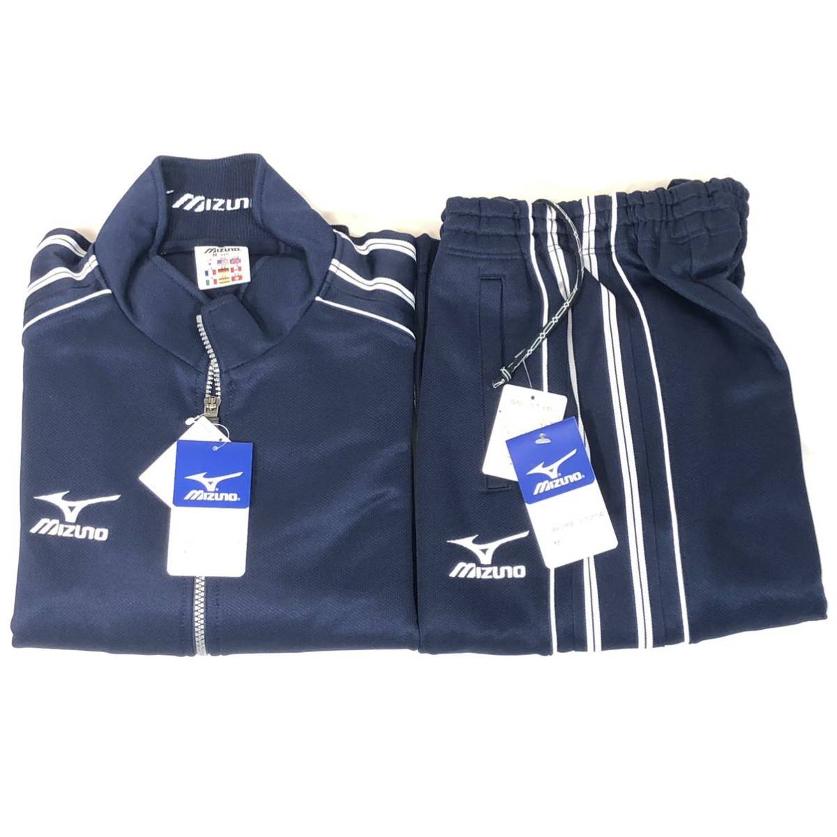 新品 未使用 MIZUNO ミズノ ジャージ 上下 セットアップ M サイズ 紺色 