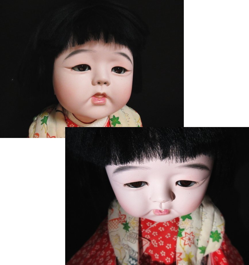 XA312 市松人形 / 舌出し / 女の子 / 全高47cm / 赤ちゃん / 日本人形