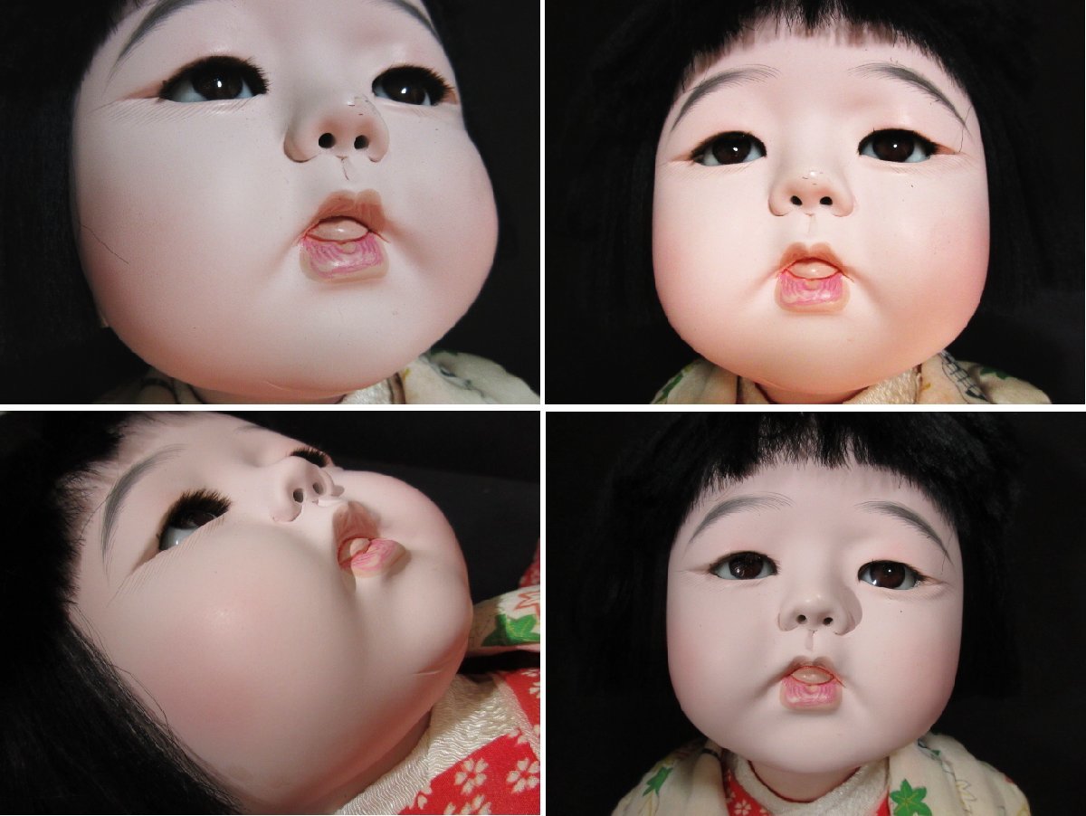 XA312 市松人形 / 舌出し / 女の子 / 全高47cm / 赤ちゃん / 日本人形