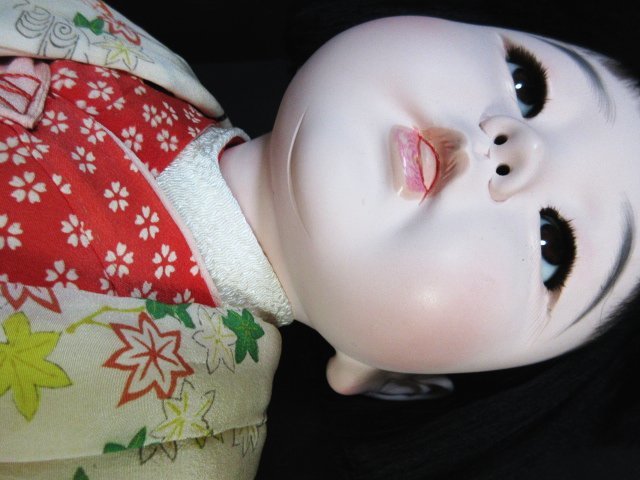 XA312 市松人形 / 舌出し / 女の子 / 全高47cm / 赤ちゃん / 日本人形