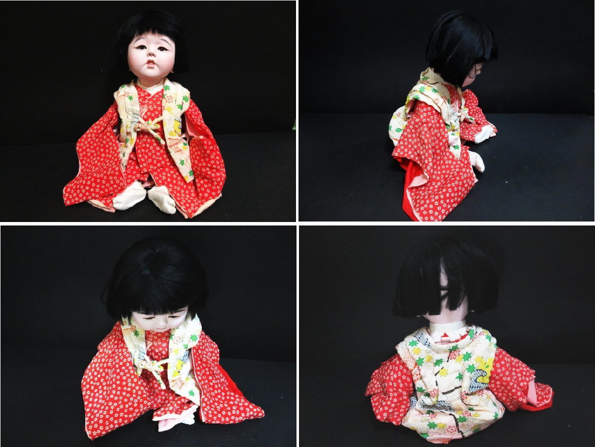 XA312 市松人形 / 舌出し / 女の子 / 全高47cm / 赤ちゃん / 日本人形