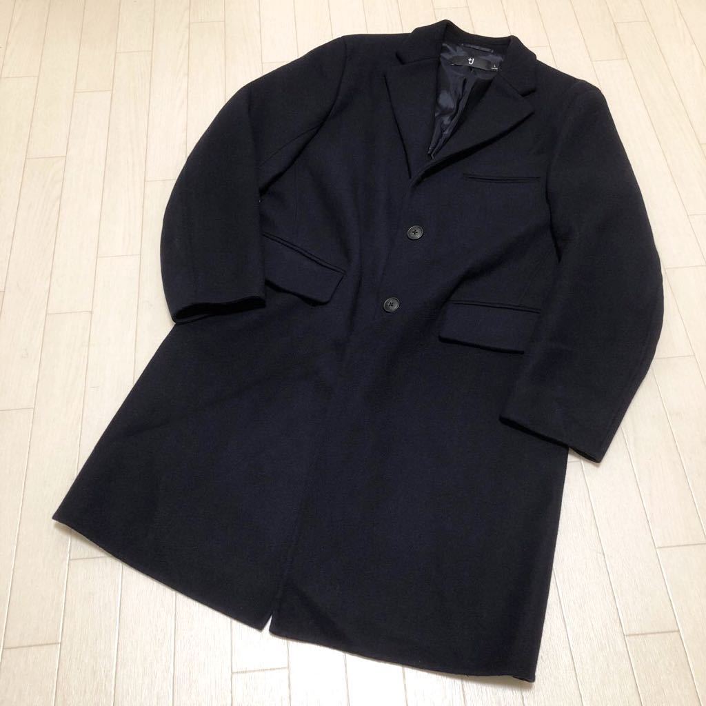 和68☆ UNIQLO +J ユニクロ ジルサンダー ウールブレンドチェスター