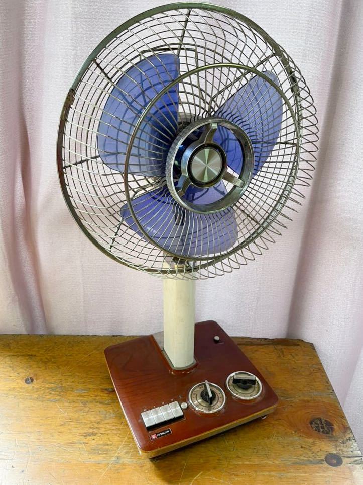 HITACHI レトロ 扇風機 D-443 HITACHI 扇風機 昭和レトロ 日立 レトロ扇風機 アンティーク FAN 電化