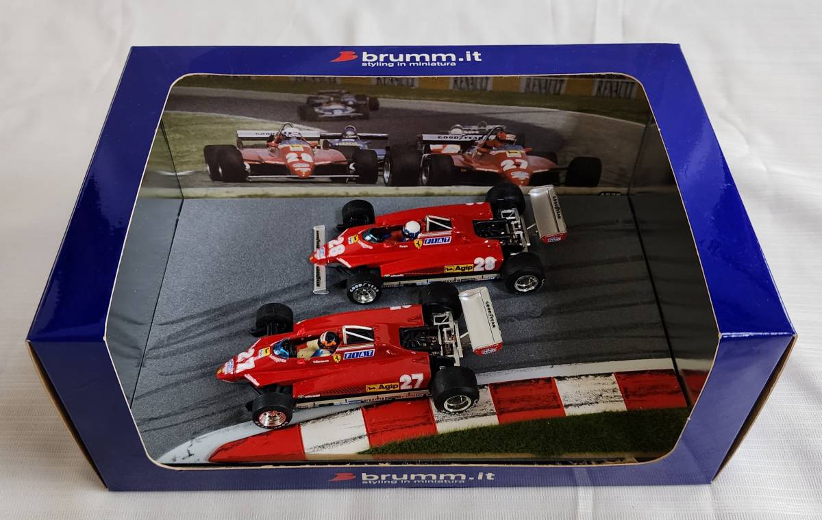 驚きの破格値，低価 brumm 1/43 フェラーリ 126C2 1982 サンマリノGP #27 ジル ヴィルヌーヴ #28 ディディエ ピローニ ブルム FERRARI VILLENEUVE PIRONI(ブルム)｜売買されたオークション情報、yahooの商品情報をアーカイブ公開 - ブルム