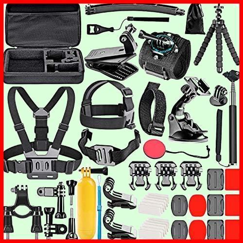 【限定！特価！】 NEEWER 50 in 1 アクションカメラ アクセサリーキット GoPro Hero 11 10 9 8 7 6 5 4 Max Fusion Insta360 DJI Osmo