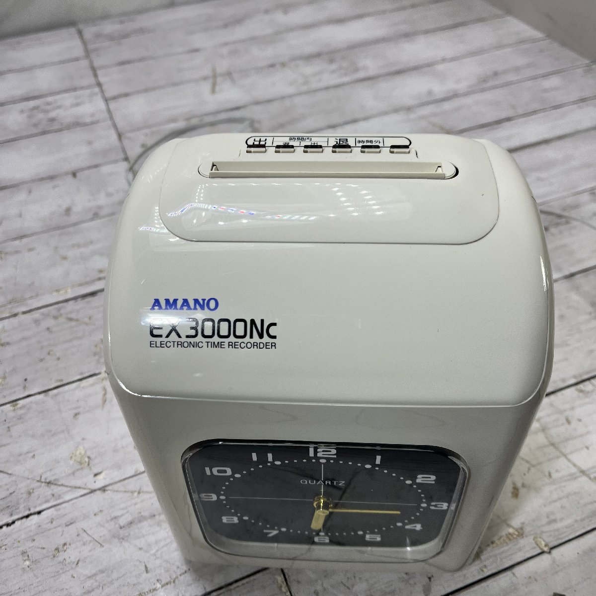 M＝ AMANO アマノ 電子 タイムレコーダー タイムカード EX3000NC 時間