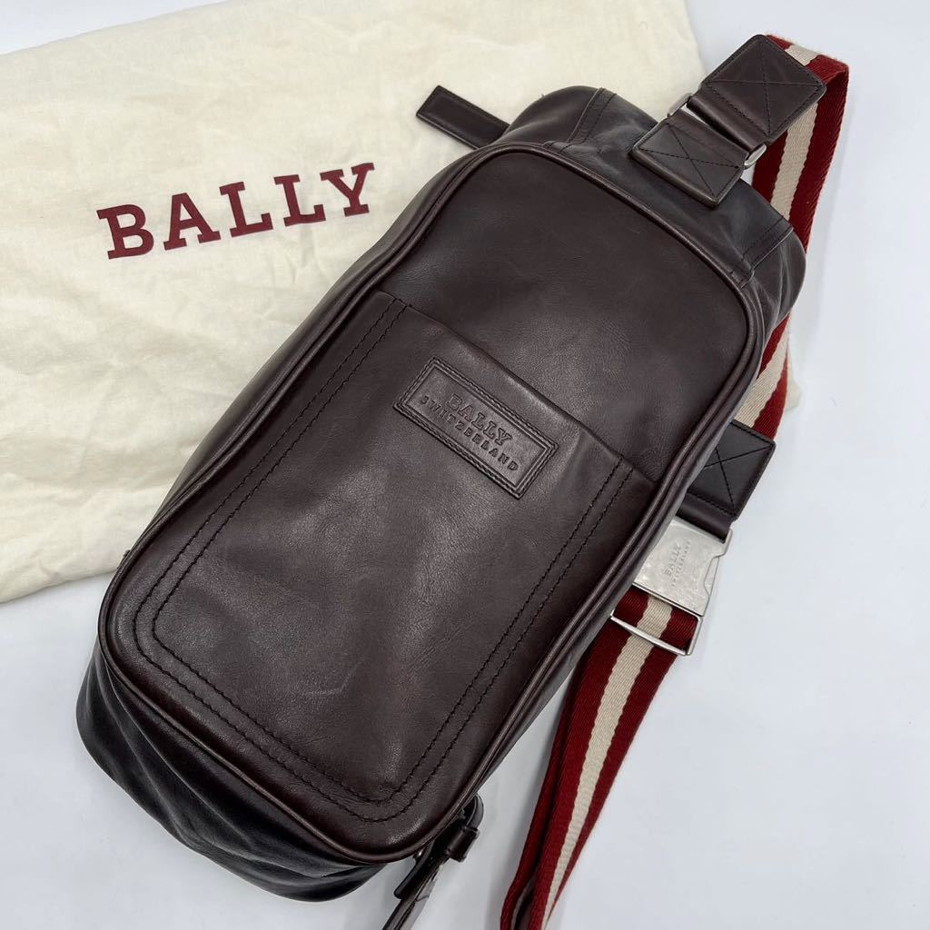 格安，新作】 1円〜【極美品】BALLY バリー メンズ ボディバッグ 斜め