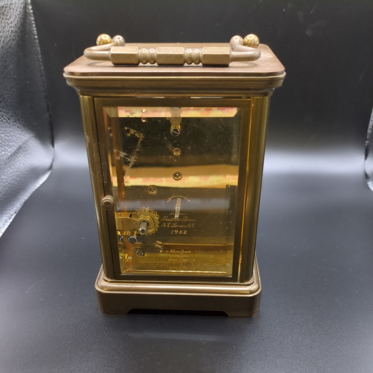 マシューノーマン Matthew Norman キャリッジクロック 稼働品 キー付き