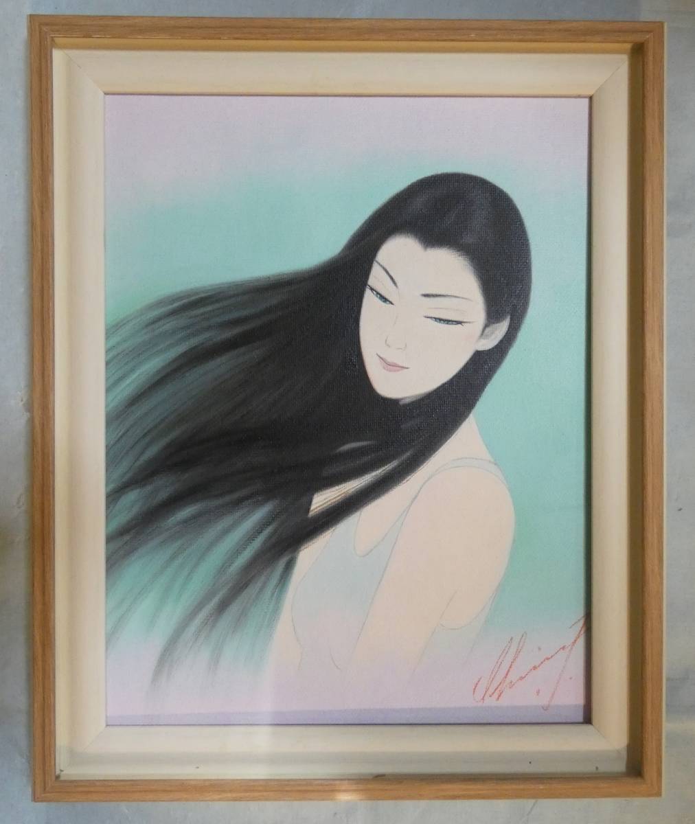 鶴田一郎 F6号 ◇ 油彩⁄⁄人物画⁄⁄鶴田一郎⁄⁄