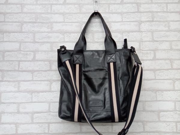 BALLY バリー ロゴ トートバッグ ブラック メンズ【中古】 BALLY 