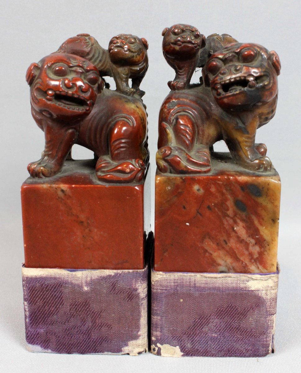 壽山石 晩霞紅　印材 彫刻 蟹 飾り物 12 松尾晩翠コレクション 印材 獅子 寿山石 石彫刻 中国美術 細密彫刻