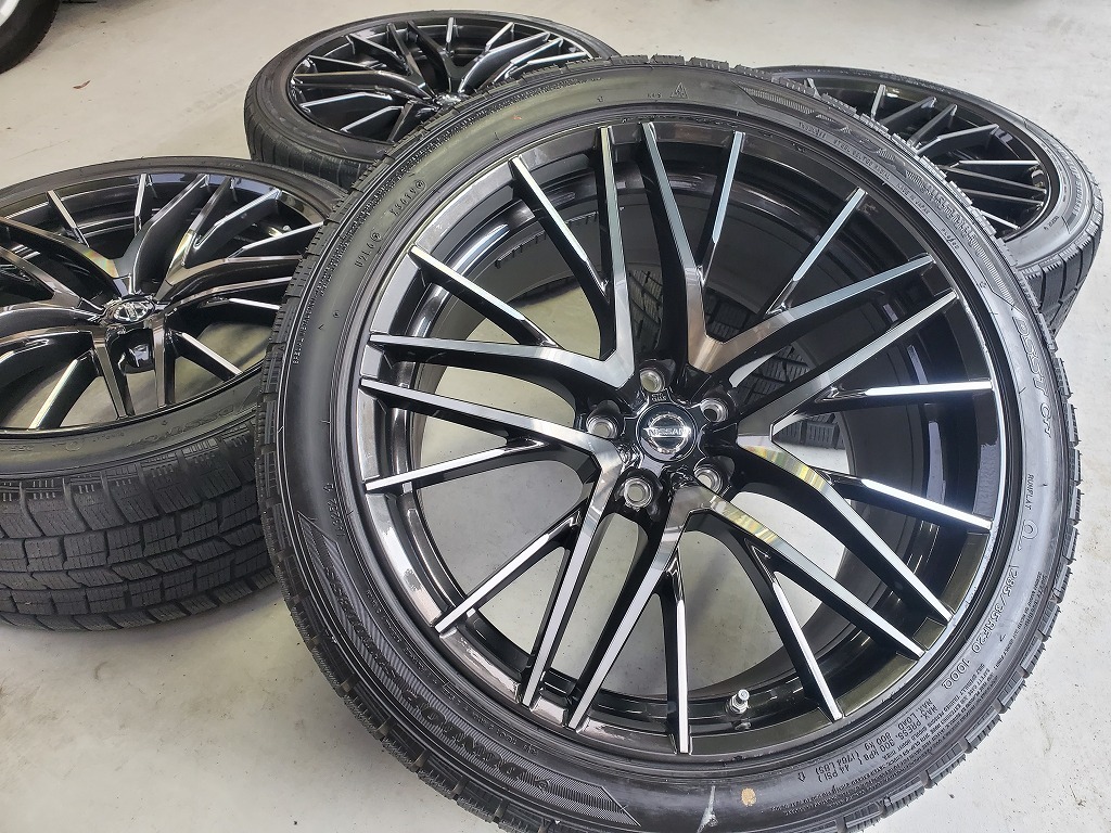 人気定番，安い 深溝 日産 R35 GT-R 後期 MY20 純正 専用サイズ 20インチ RAYS製 鍛造ホイール ダンロップ スタッドレス 4本セット(スタッドレスタイヤ)｜売買されたオークション情報、yahooの商品情報をアーカイ 5穴