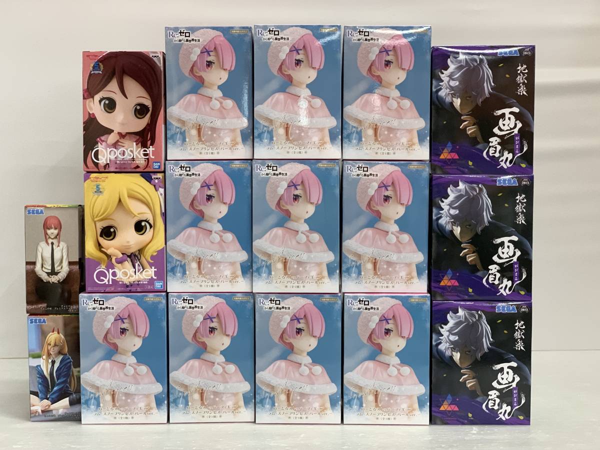 玩F17 フィギュア【120】17点まとめ プライズ ◆地獄楽/Re:ゼロから始める異世界生活/チェンソーマン/ラブライブ 等◆