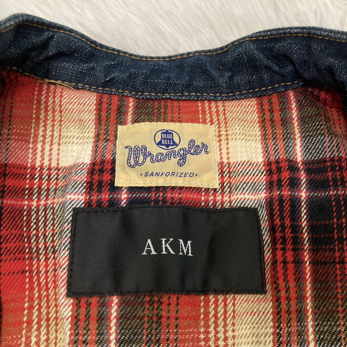 AKM Wrangler エイケイエム ラングラー デニムジャケット M 裏地 