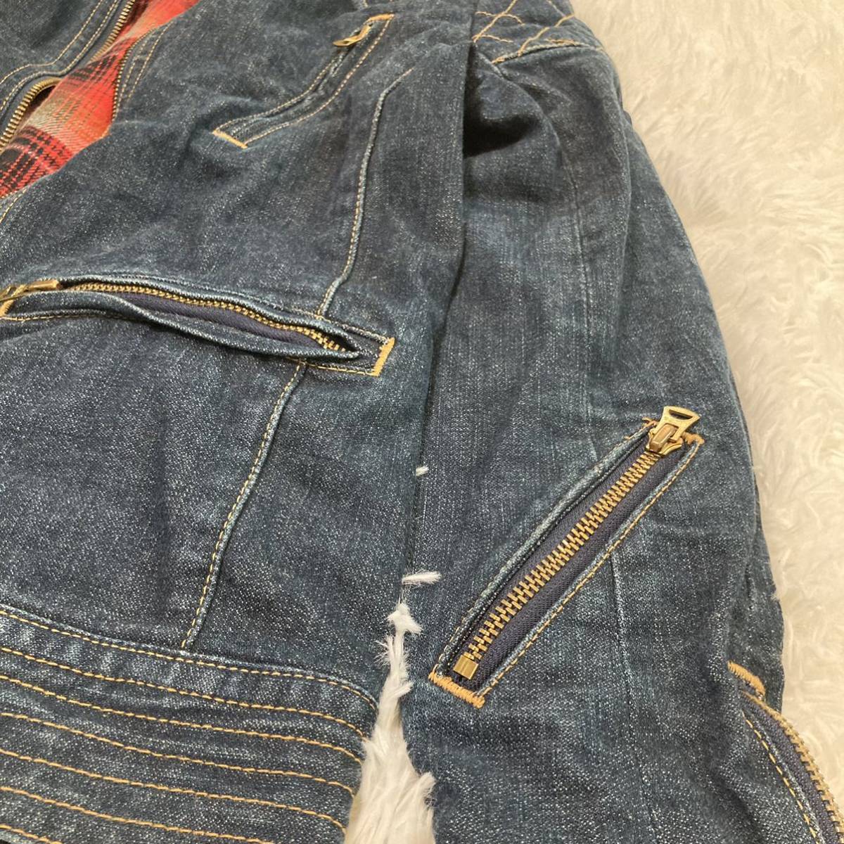 AKM Wrangler エイケイエム ラングラー デニムジャケット M 裏地 
