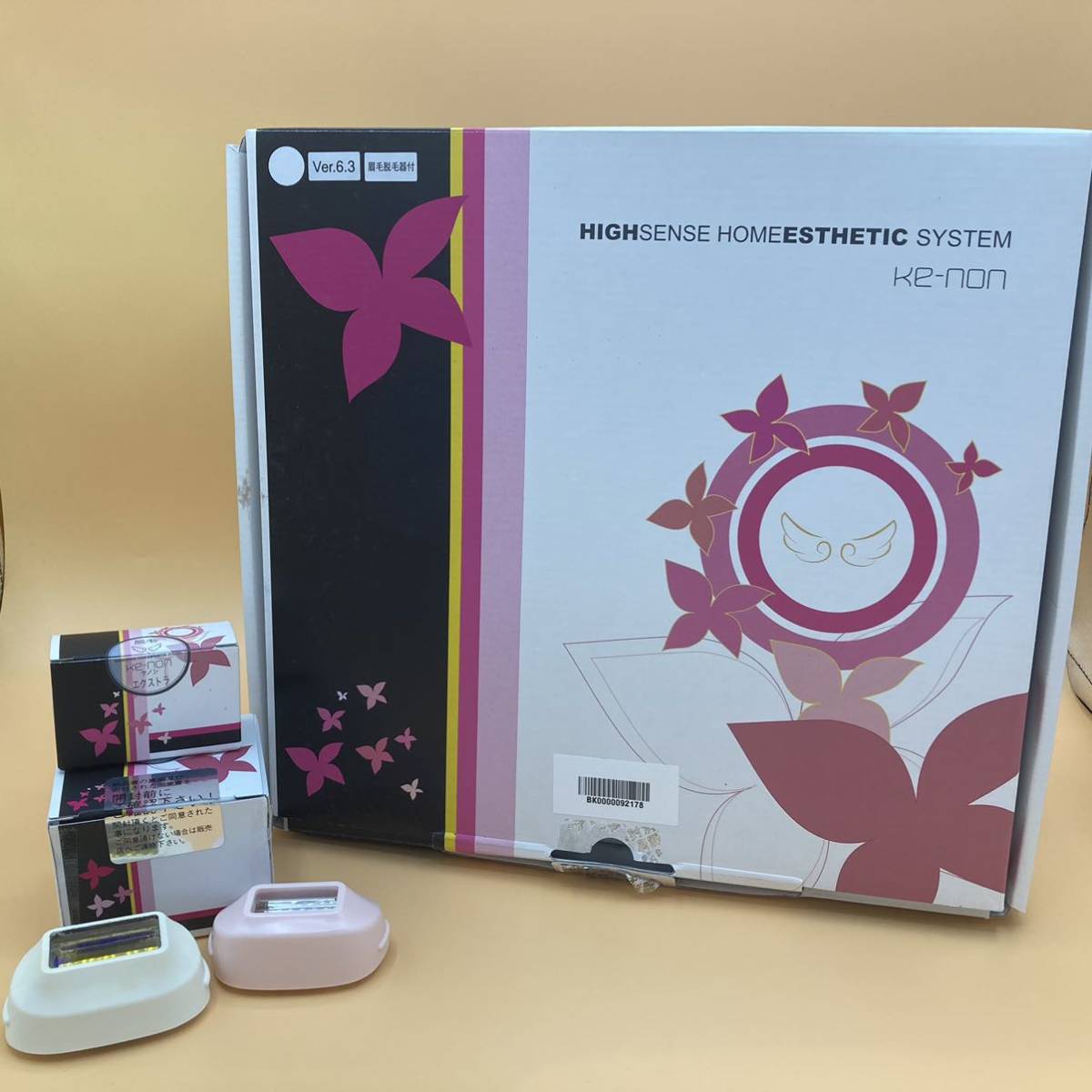 Ke-non ケノン ver6.3 カートリッジ3個付 脱毛器 美容機器 ケノン（ke