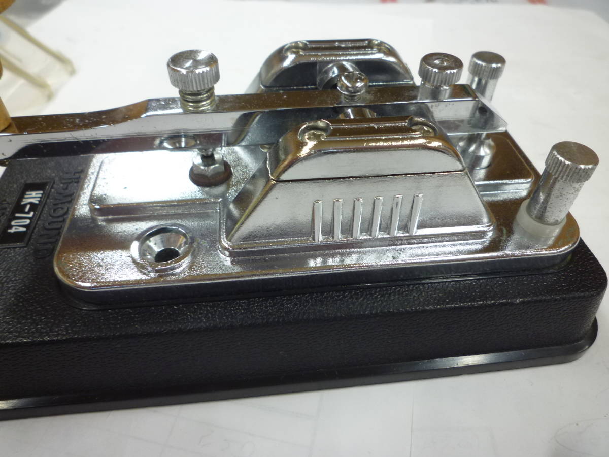 HI-MOUND ハイモンド HK-704 TELEGRAPH KEY 縦振り電鍵 中古(ツマミ部