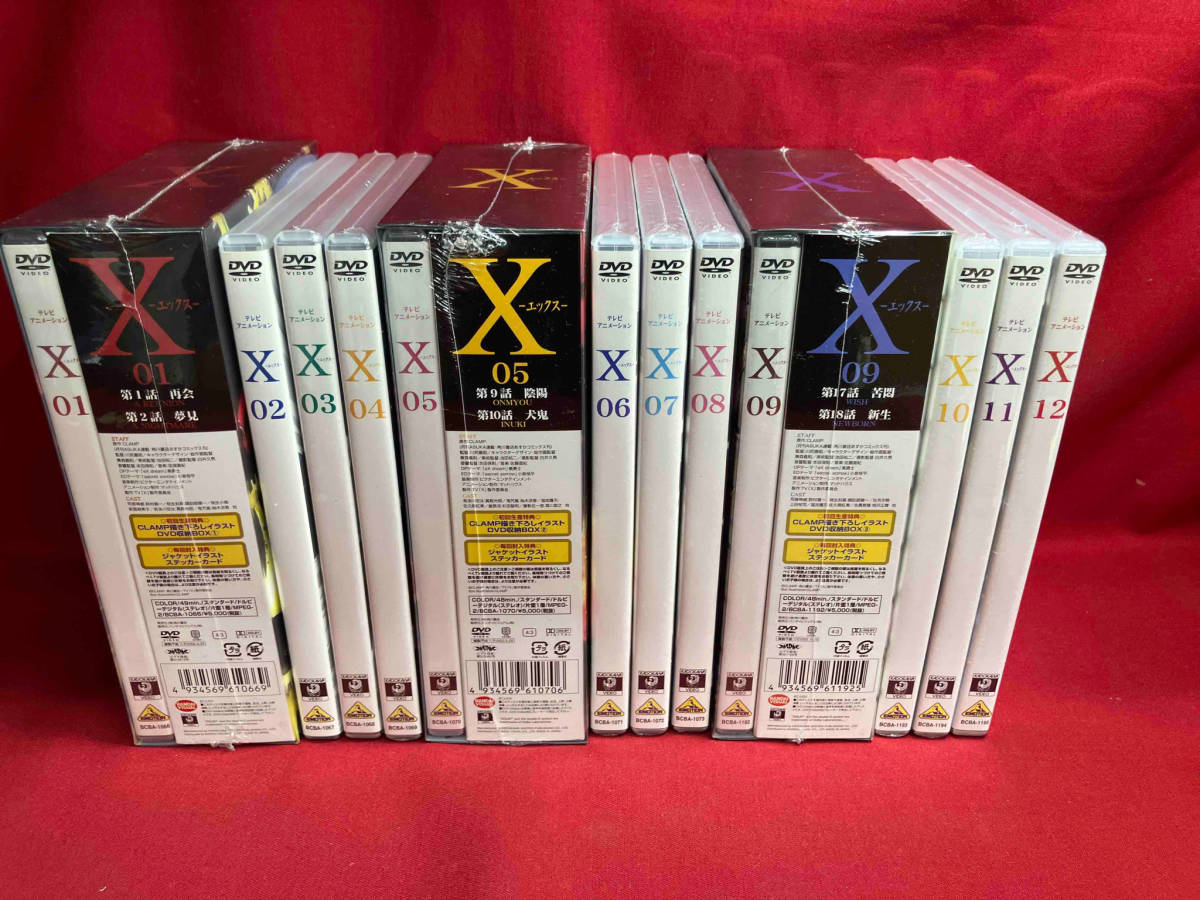 X エックス dvd 全12巻 セット CLAMP 予兆 アニメ 付属品多数 DVD 【※※※】[全12巻セット]X-エックスー 1~12 CLAMP あ行 日本 【公式