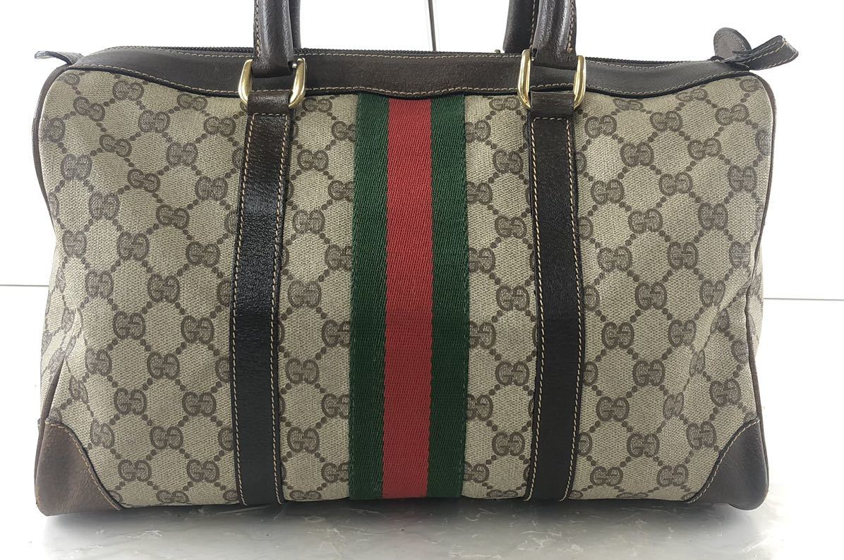 HI1249】GUCCI グッチ ハンドバッグ シェリーライン GG柄 ミニボストン