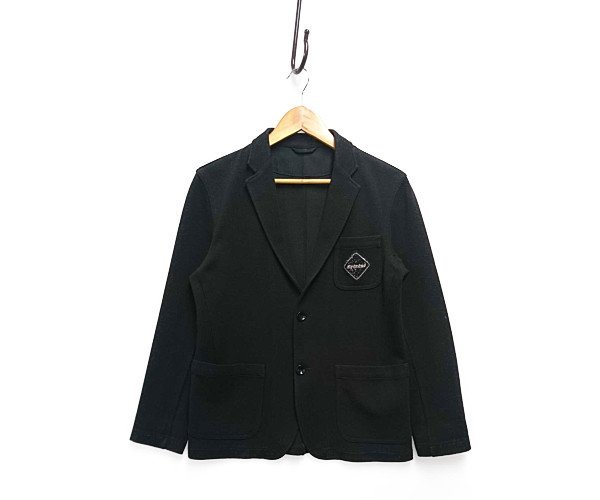 FCRB 13AW 2 BUTTON JACKET (SWAROVSKI) ジャケット ブラック サイズS 正規品 / 17775A