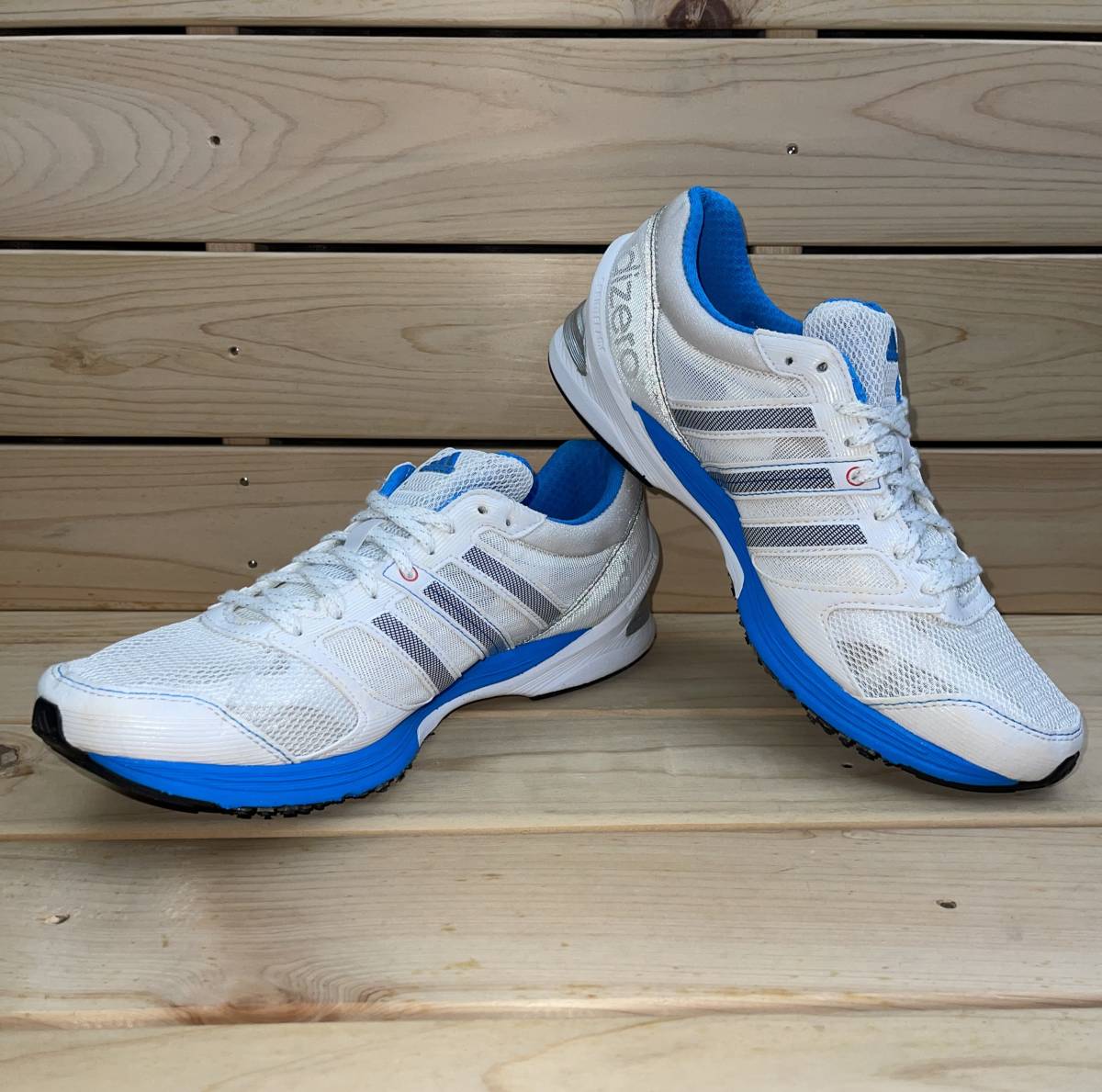 1円 スタート アディダス 26cm アディゼロ タクミレン ワイド ホワイト adidas adizero takumi ren 2 Wide  ランニング シューズ 匠 練 ** タクミ セン adidas |アディダス dショッピング 23:59まで
