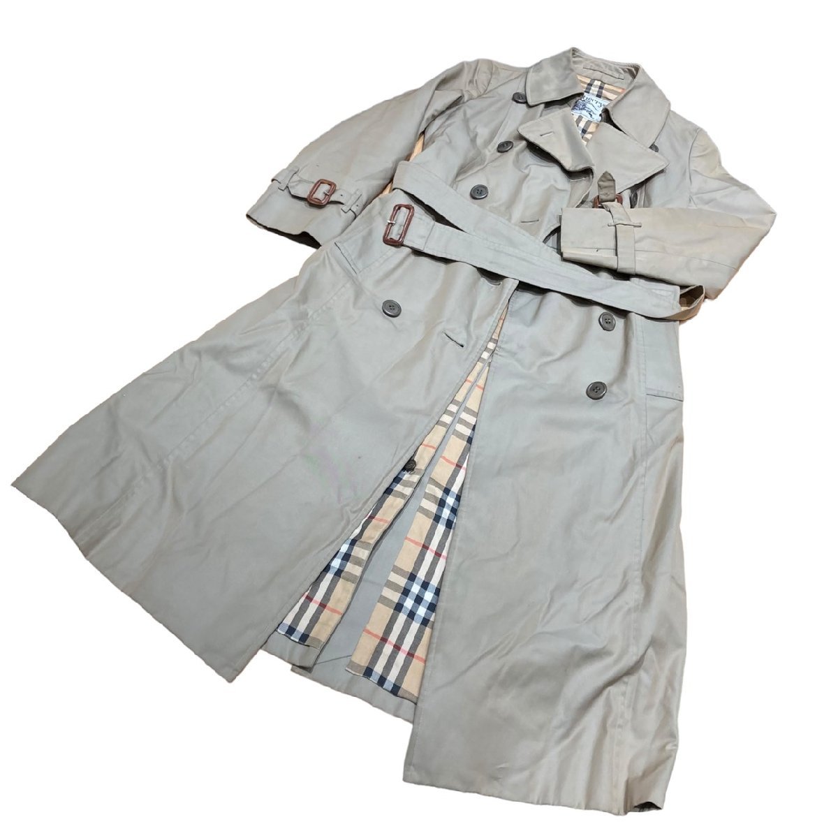 バーバリーズ BURBERRY 90s トレンチコート ベルト付きノバチェックR
