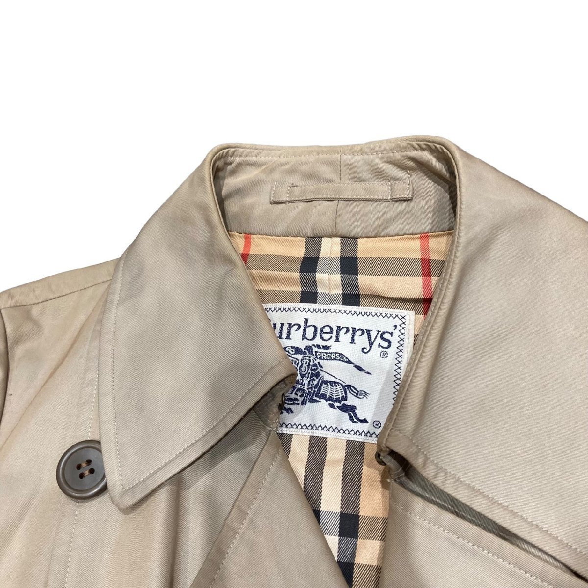 バーバリー　トレンチコート　ベージュ　ノバチェック　ベージュ系　7AB2 BURBERRY バーバリー バーバリーズ トレンチコート ヴィンテージ ノバ