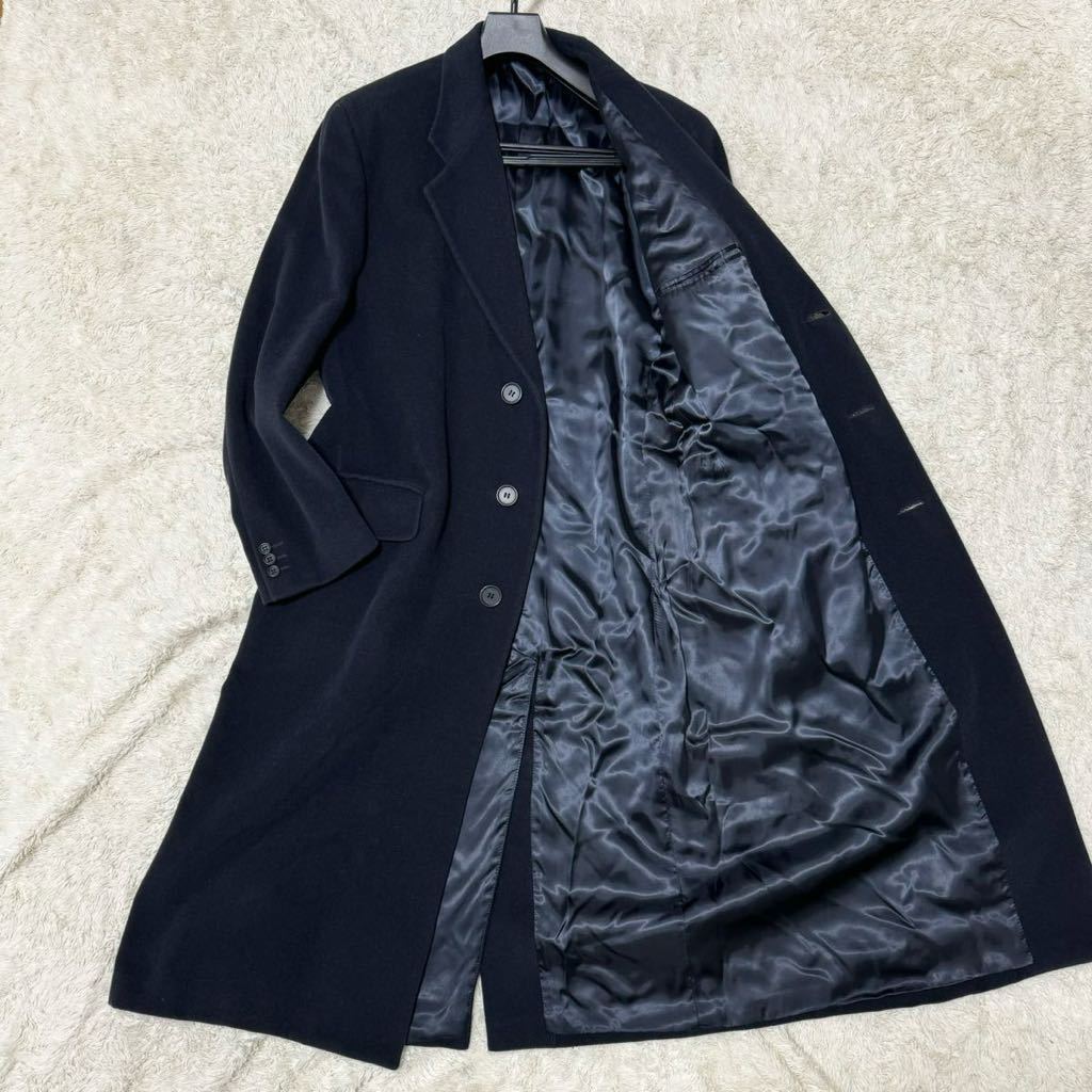 高級○ジョルジオアルマーニ 黒タグ カシミヤ チェスターコート 美品