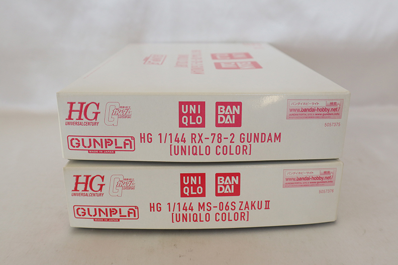 1円スタート 未組立 HG 1/144 RX-78-2 ガンダム MS-06S ザクⅡ ユニクロカラー 2点 まとめ売り GUNDAM ZAKUⅡ 取扱説明書欠品あり_3