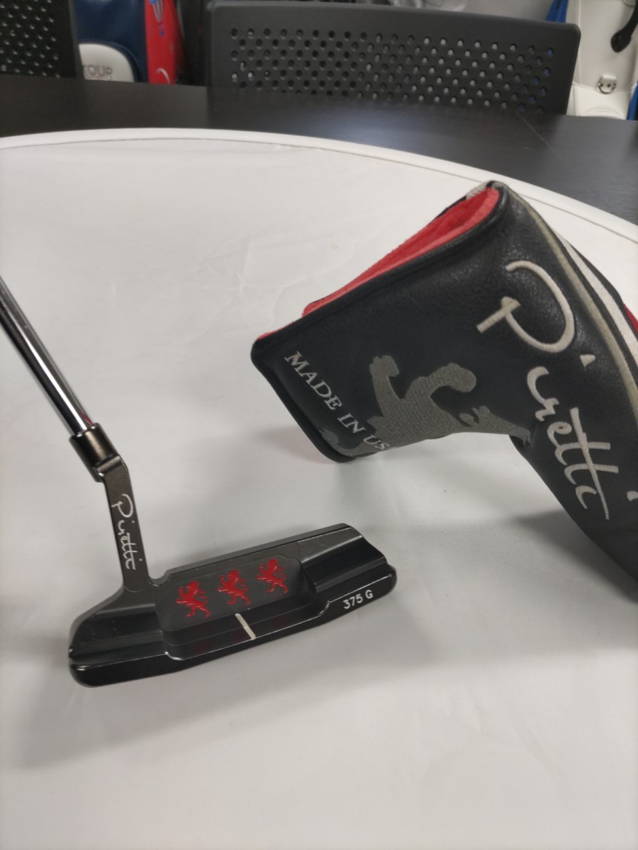 [訳あり][517] ピレッティパター ブラックオニキス コットンウッド2 375g 34インチ