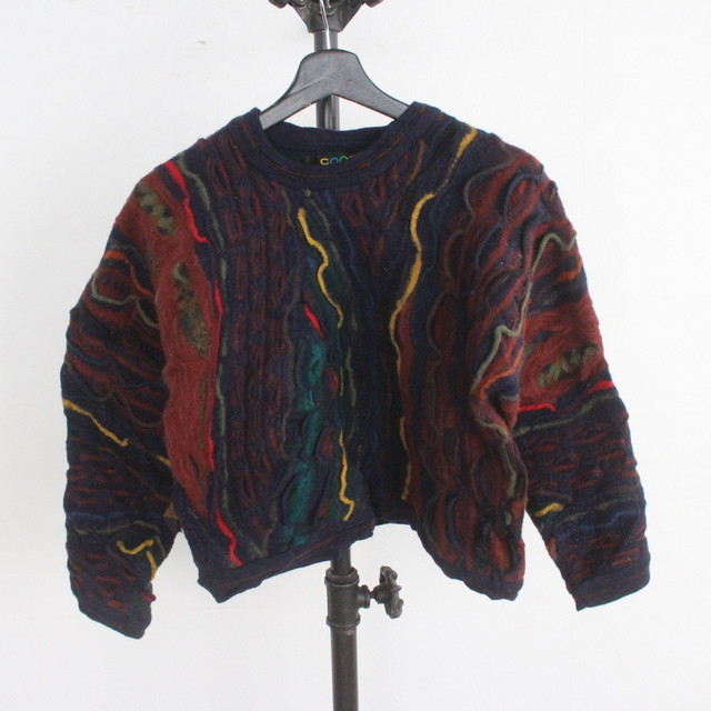 COOGI クージー 3Dニット 90s ビンテージ マルチカラー セーター j912 