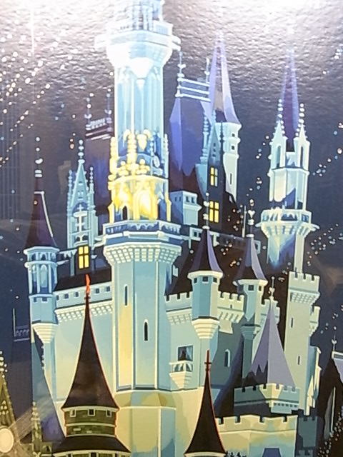 ヒロヤマガタ「ディズニーランドの夜」シルクスクリーン 証明書付 ヒロ