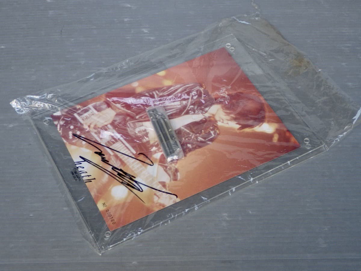 HEATH★X JAPAN heath フォトスタンド◆サイン入り/シリアルナンバー入り◆1997年