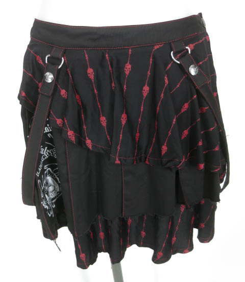 中古H. NAOTO FRILL ｴｲﾁﾅｵﾄﾌﾘﾙ ｴｲﾁﾅｵﾄ ﾌﾘﾙ ｽｶｰﾄ ﾐﾆ ﾍﾞﾛｱ 別珍 ﾁｭｰﾙ 14