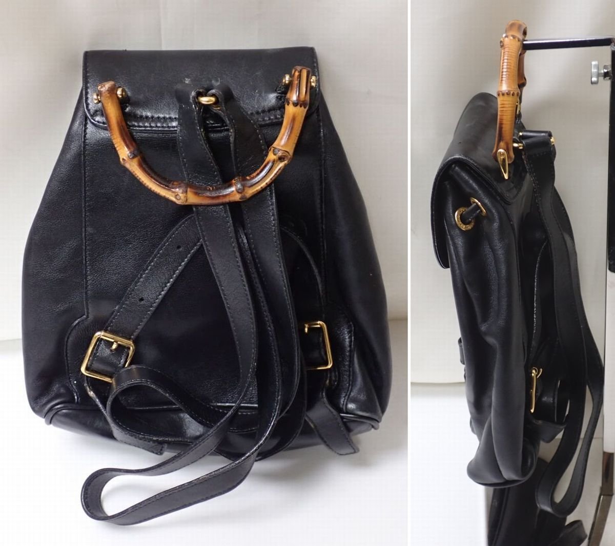 ◇GUCCI/グッチ バンブー レザー ミニリュックサック 003・1705・0030 