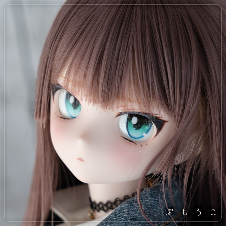 DDH-28セミホワイト肌 カスタムヘッド+アイ DDH-28 セミホワイト肌