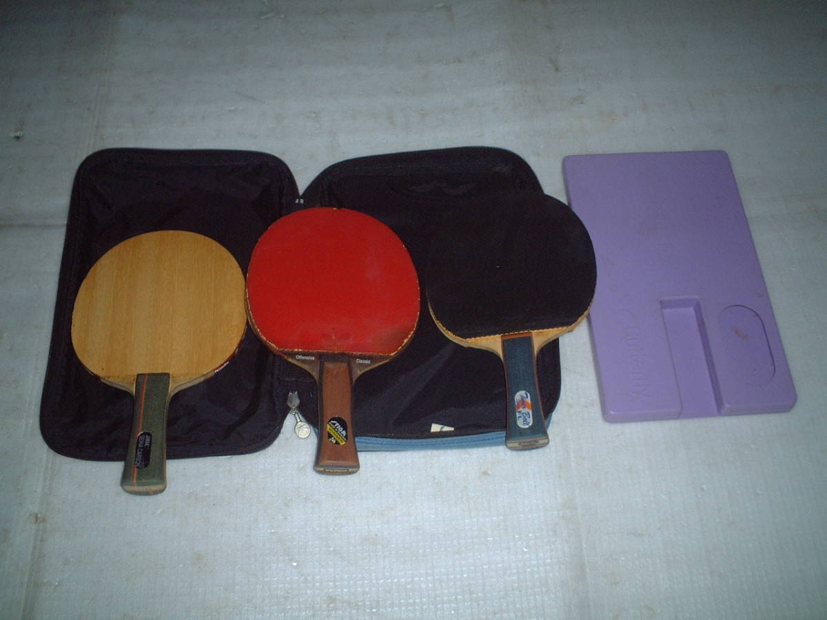 卓球ラケット3本　Butterfly＜バタフライ＞他