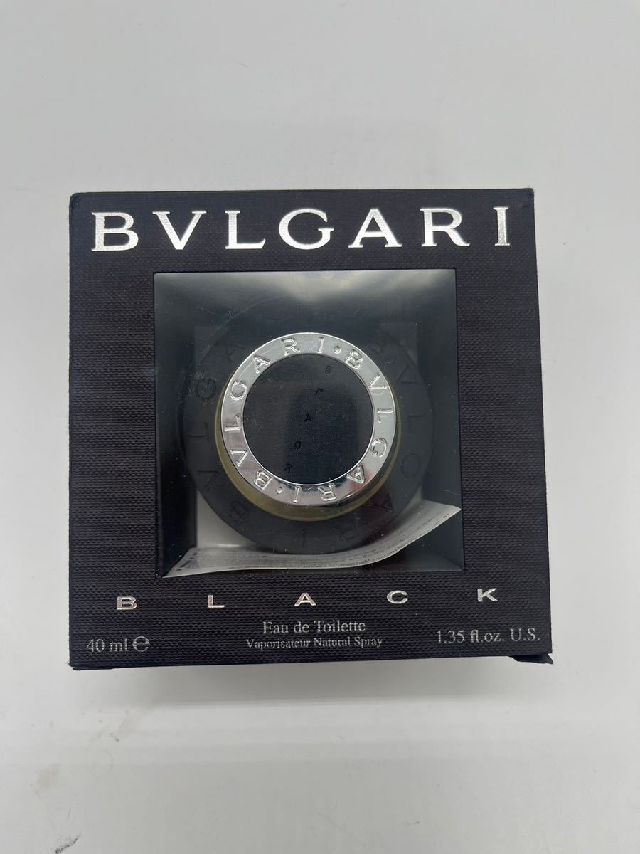 【美品】ブルガリ BVLGARI ブラック BLACK オードトワレ EDT 香水 40mL ブルガリブラック 残量9割