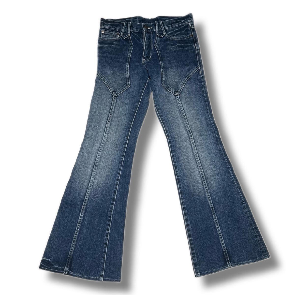 00s TORNADO MART denim flare pants japanese label Archive jacket