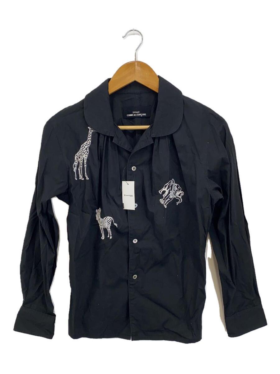 tricot COMME des GARCONS 長袖シャツ S tricot COMME des GARCONS◇長袖シャツ/-/コットン/BLK/TB-110020
