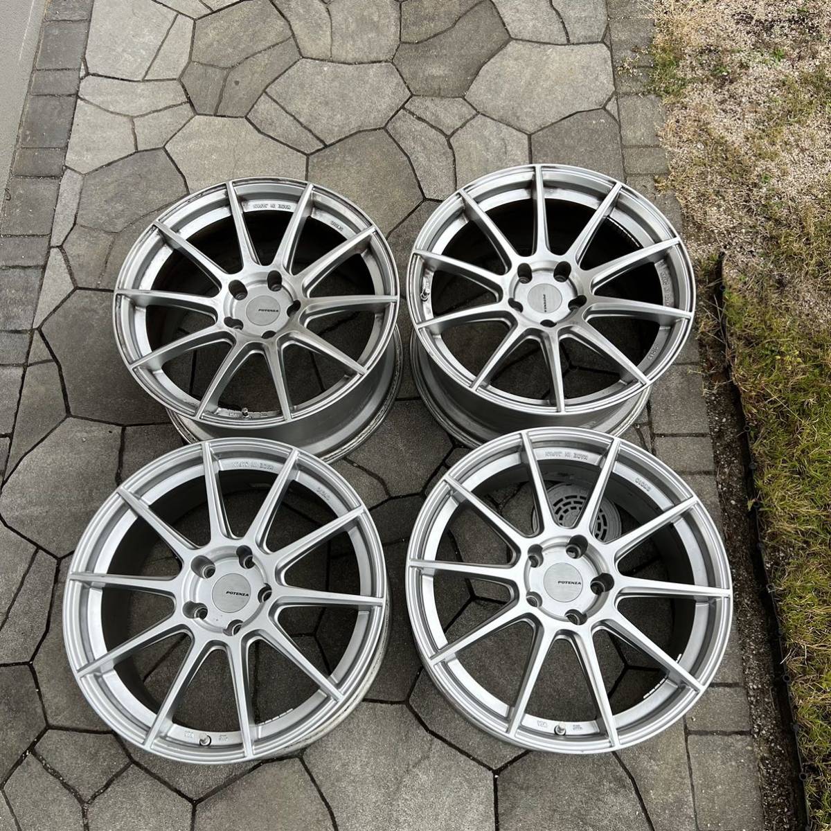 ポテンザ SW010 18インチ ホイール 9.5J/8.5J +38 5穴 114.3 4本セット
