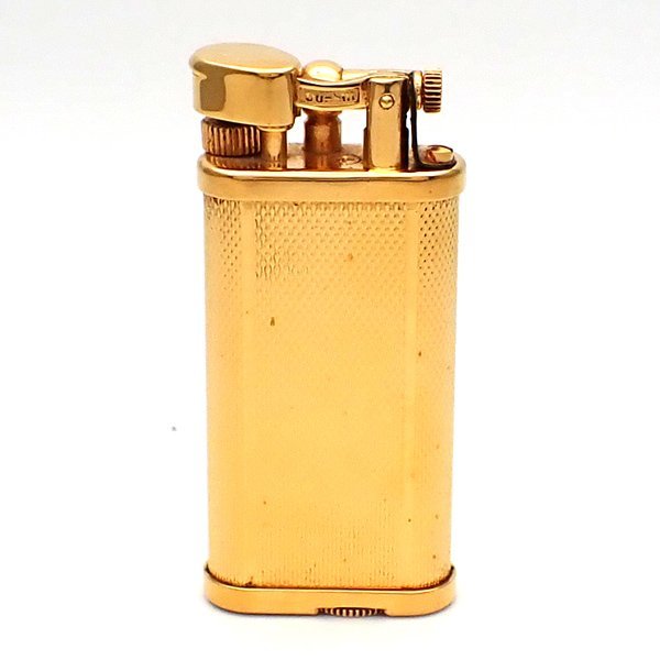 1円～】Dunhill ガスライター ユニーク GP ゴールドカラー 着火未確認
