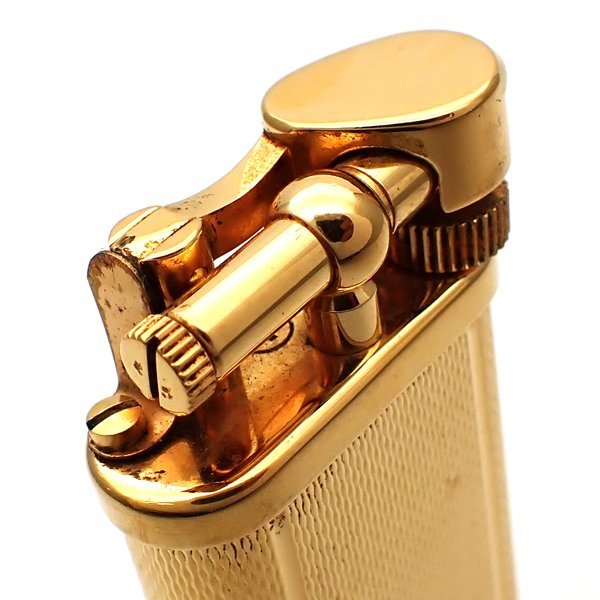 1円～】Dunhill ガスライター ユニーク GP ゴールドカラー 着火未確認