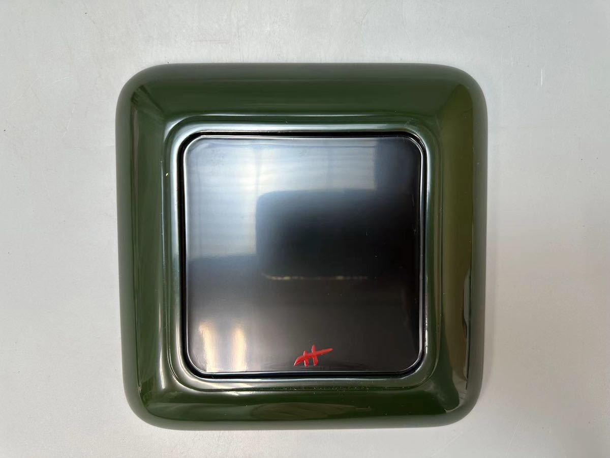A1018 白井正斎作 乾漆茶入盆 四方盆 茶道具 煎茶道具 茶器 漆器