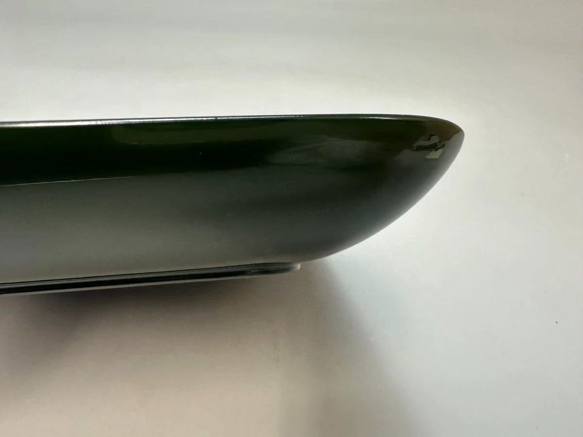 A1018 白井正斎作 乾漆茶入盆 四方盆 茶道具 煎茶道具 茶器 漆器