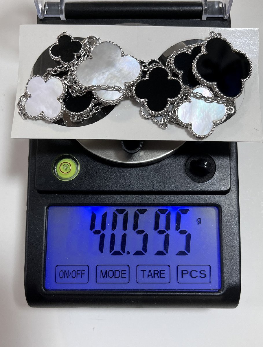  1円 ネックレス K18WG オニキス＆シェル嵌 66cm 刻印 750 両目 40.595ｇ ブランド不明-D2210(ヴァンクリーフ＆アーペル)｜売買されたオークション情報、yahooの商品情報をアーカイブ公開 - オークフ その他