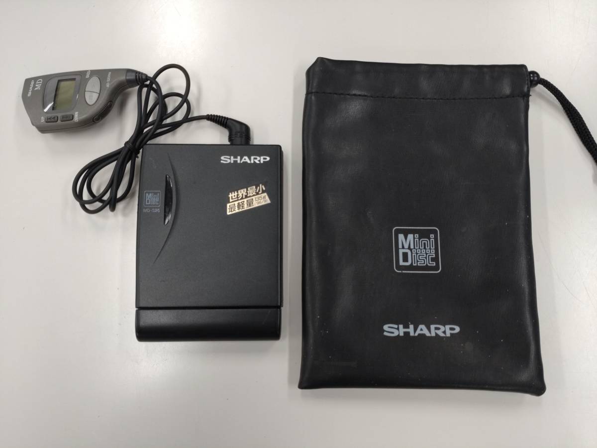 【美品完動品】SHARP MD-DS5-S ポータブルMDプレーヤー SHARP シャープ MD-S25-B ポータブルMDプレーヤー 動作確認済み