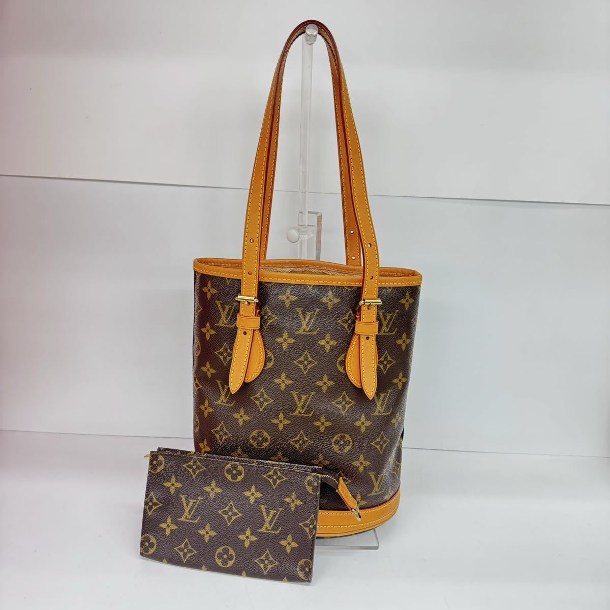 モノグラム VUITTON M42238 LOUIS ルイヴィトン バケットPM トート